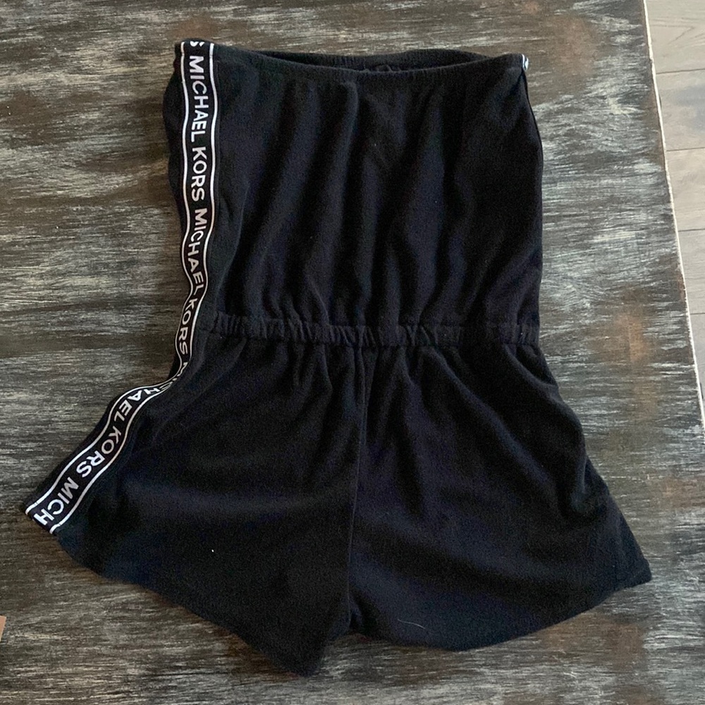 Micheal Kors black terry romper size S